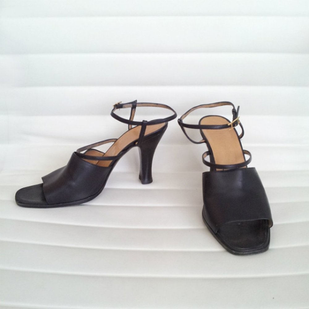 Hermes Black High Heel Sandals